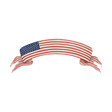 American Flag Banner Table Accent