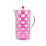 Pink Check Acrylic Pitcher