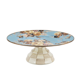 Wild Rose Slate Large Pedestal Platter