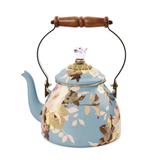 Wild Rose Slate 2 Quart Tea Kettle