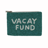Vacay Fund Beaded Coin Wallet