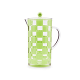Green Check Acrylic Pitcher