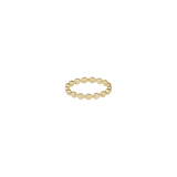 Classic Gold 2.5mm Beaded Disc Ring