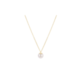 16" Necklace Gold - Classic Pearl 8mm Charm