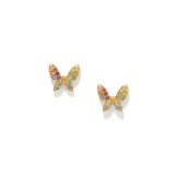 Enchanting Gem Butterfly Earrings