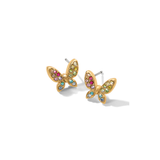Enchanting Gem Butterfly Earrings