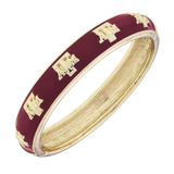 Texas A&M Aggies Hinge Bangle, Maroon