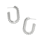 Pretty Tough Link Hoop Earrings