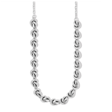 Interlok Single Knot Collar Necklace, Silver