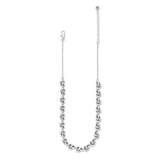 Interlok Single Knot Collar Necklace, Silver