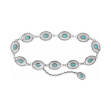 Farmington Classic Belt, Silver/Turquoise
