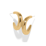 Cascade Rio Hoop Earrings, Gold