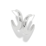 Cascade Rio Hoop Earrings, Silver