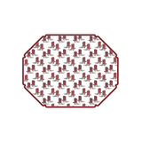 Posh Die Cut Maroon Boots Placemats