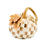 Mocha Check Twisted Stem Pumpkin