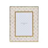 Mocha Check 5" x 7" Glass Frame