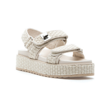 Bigmona Natural Raffia Platform Sandal