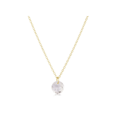 16" Necklace Gold - Reflection Small Charm - 04