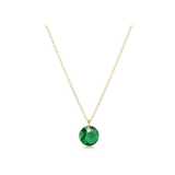16" Necklace Gold - Reflection Small Charm - 05