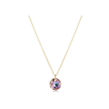 16" Necklace Gold - Reflection Small Charm - 06