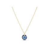16" Necklace Gold - Reflection Small Charm - 09