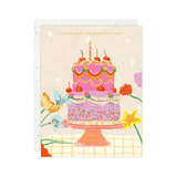 Cherry Cake Birthday Card