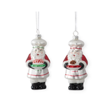 Sweet Treat Chef Santa Ornament