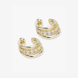Oh She Fancy Smooth & Diamond Hoops