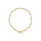 Embry Mixed Metal Link and Chain Necklace