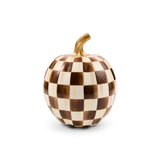 Chocolate Check Small Pumpkin