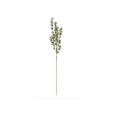 Snowy Pine Stem with Red Bells, 37.5 Inch