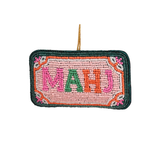 Mahjong Handcrafted Beaded Ornament