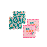 It's Mahj Time Table Talk Acrylic Coaster Set