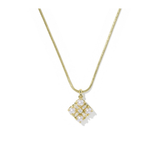 Dira Pearl Short Pendant Necklace, Gold