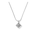 Dira Pearl Short Pendant Necklace, Silver