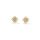 Dira Pearl Stud Earrings, Gold