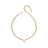 Oakland Pearl Chain Necklace, Gold