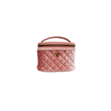 Getaway Jewelry Case, Blush Velvet Quilted