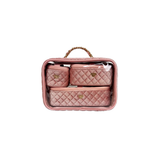Trio Jet Setter, Blush Velvet Quilted