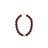 Marjorie Beaded Necklace, Maroon