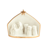 Gold Trim Nativity Scene