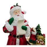 Illuminated Santa's Wish List Figurine