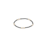 Purpose Pearl 4mm Silver Faceted Hematite Bracelet