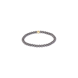 Classic Pearl Dark Grey 4mm Bracelet
