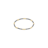 Joy Silver Faceted Hematite 2mm Bracelet
