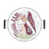Texas A&M Mascot Enamel Tray