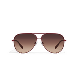 High Key Extra Large Sunglasses, Garnet Frames/Dark Fawn Lenses