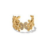 Everbloom Petals Cuff Bracelet, Gold