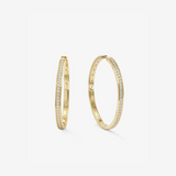 Ashley Infinity Reversible Hoops 2"