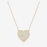 XL You Have My Whole Heart Pavé Necklace